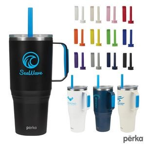 Perka Portofino 36 oz. Double Wall Recycled Stainless Steel Travel Mug