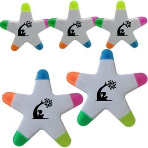 Brush Tip 5 in 1 Highlighters