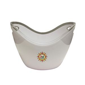 8L Acrylic White Ice Bucket