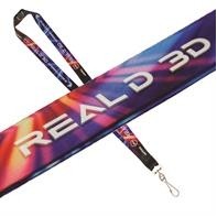 Lanyard w/3D PVC Imprint (1")