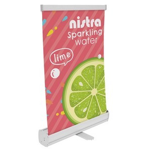 18" Economy Tabletop Retractor Kit (No-Curl Opaque Fabric)