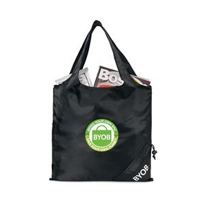 Latitudes Foldaway Shopper - Black