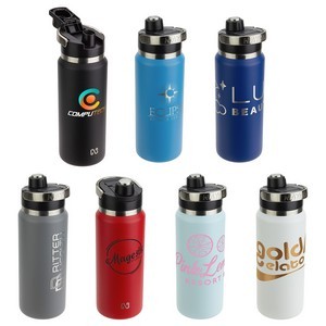 NAYAD® Traveler 26 oz Stainless Double-wall Bottle with Twist-Top Spout