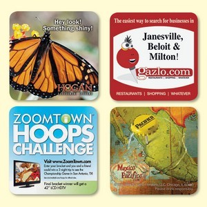 Vynex® DuraTec® 3.6"x3.6"x1/8" Hard Surface Drink Coaster