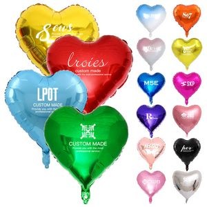 18" Heart-shaped Mylar Balloon