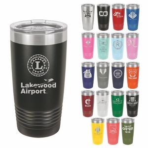 20 Oz Polar Camel Stainless Steel Tumbler with Sliding Lid