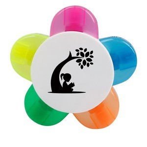 5 In 1 Custom Petal Fluorescent Highlighter
