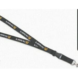 3/4" Screen Printed Polyester Lanyard