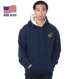 Made in USA 100% Pre-Shrunk Heavy Thermal Lined Hooded Pullover