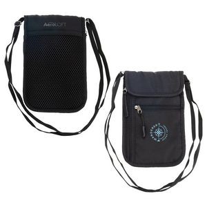 AeroLOFT® Jet Black Safety Organizer Neck Wallet