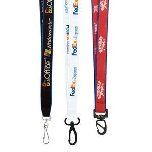 3/4" Woven Text Lanyard (QuickShip) 5-6 Weeks
