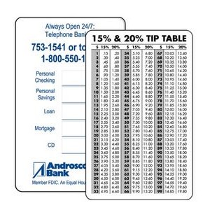 Tip Table Card