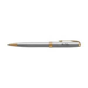 Parker Sonnet Ballpoint - Stainless Steel - Gold Trim