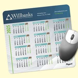 Vynex® Heavy Duty 7.5"x8"x1/16" Calendar Mouse Pad