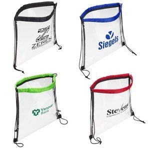 Clear Vinyl Bag with Drawstring