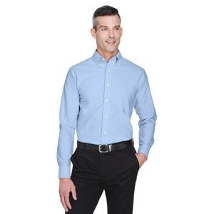UltraClub Men's Tall Classic Wrinkle-Resistant Long-Sleeve Oxford