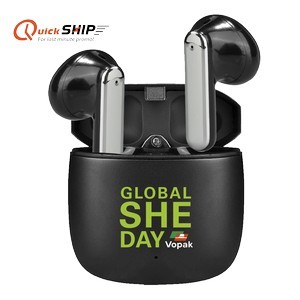 Lloyd Black Metal Wireless Earbuds