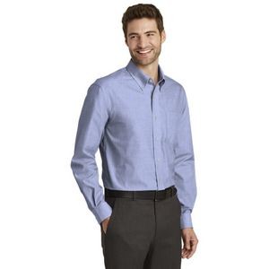 Port Authority Tall Crosshatch Easy Care Shirt.