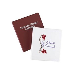 .5" Vinyl Binder 8.5 X 5.5"