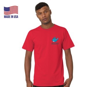 USA Made Mid-Weight Unisex Crew Tee