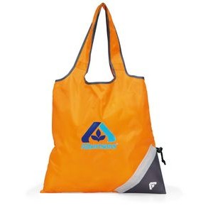 Latitudes Foldaway Shopper - Tangerine Orange