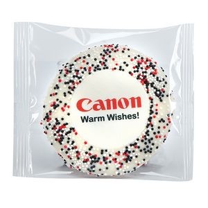 Custom Sugar Cookie w/ Corporate Color Sprinkles