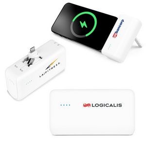 4500mAh Dual Connector Capsule Power Bank with Stand